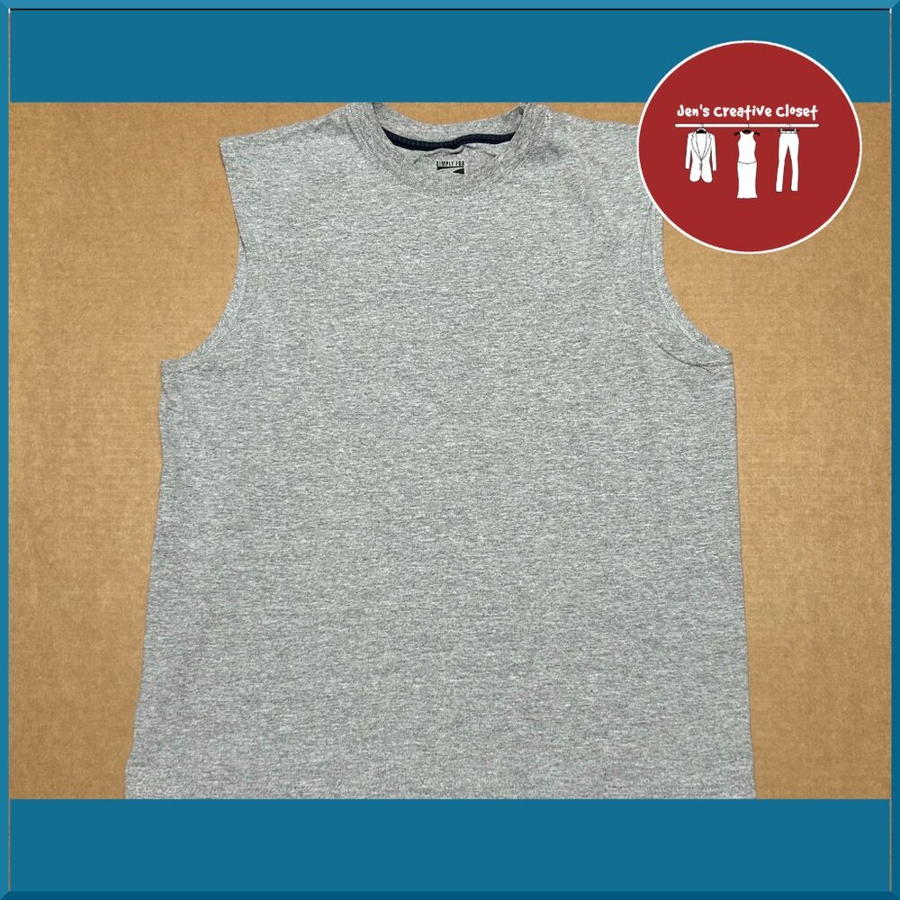 Men's Simply For Sports Gray Sleeveless Tank Top
